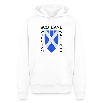 Scotland William Wallace II - Männer Premium Bio Hoodie - Weiß - Vorne - Nico (187cm)