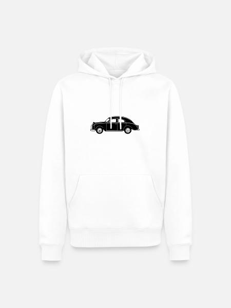 Auto - Männer Premium Bio Hoodie - Weiß
