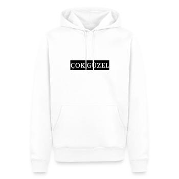 çok güzel Black - Männer Premium Bio Hoodie - Weiß - Vorne - Nico (187cm)