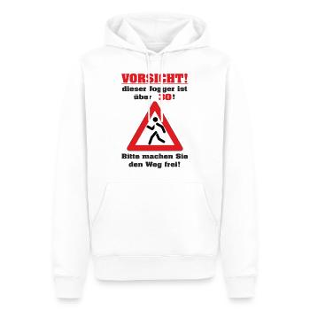 BD - Jogger über 30 Jahre - bitte machen Sie den - Männer Premium Bio Hoodie - Weiß - Vorne - Nico (187cm)