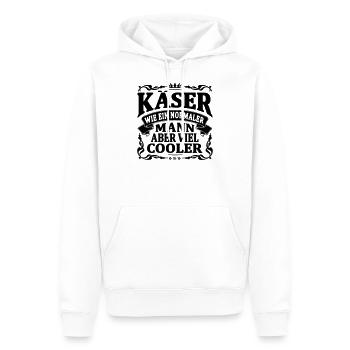 käser aber viel cooler - Männer Premium Bio Hoodie - Weiß - Vorne - Nico (187cm)