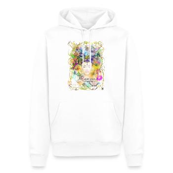 Natur Spirituell Farbenfroh Shirt für Frauen - Männer Premium Bio Hoodie - Weiß - Vorne - Nico (187cm)
