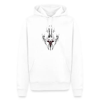 Wolf - Men’s Premium Organic Hoodie - white - Front - Nico (187cm)
