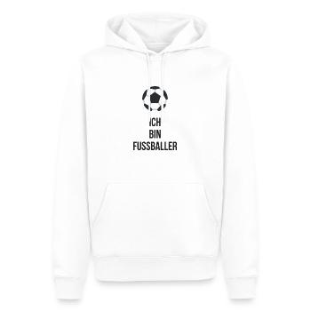 I'm a footballer and I play soccer, football - Men’s Premium Organic Hoodie - white - Front - Nico (187cm)