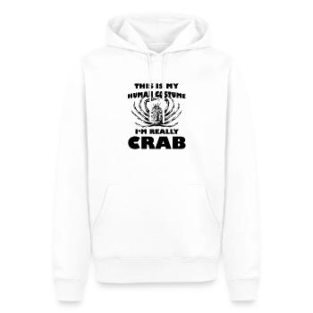 Krabbe - Männer Premium Bio Hoodie - Weiß - Vorne - Nico (187cm)