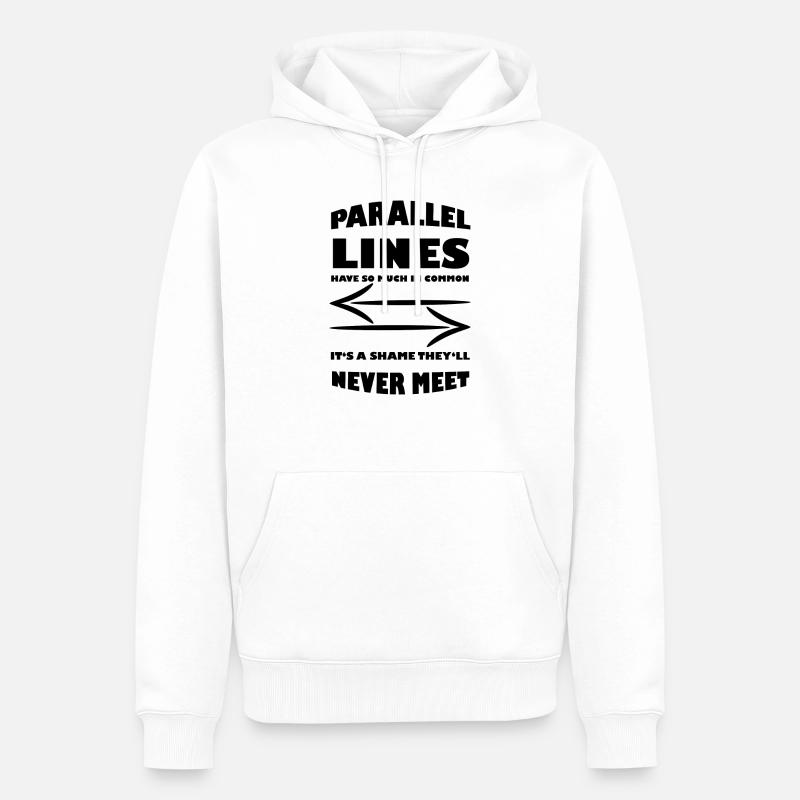 Mathematisch Mathe Mathelehrer Mathematiker - Männer Premium Bio Hoodie - Weiß