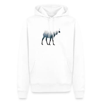Elch - Männer Premium Bio Hoodie - Weiß - Vorne - Nico (187cm)
