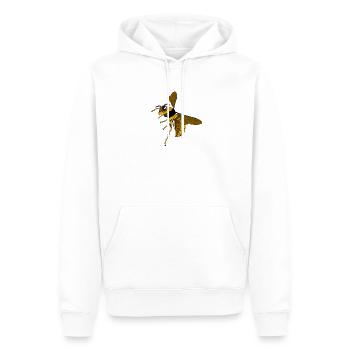 wasp - Men’s Premium Organic Hoodie - white - Front - Nico (187cm)