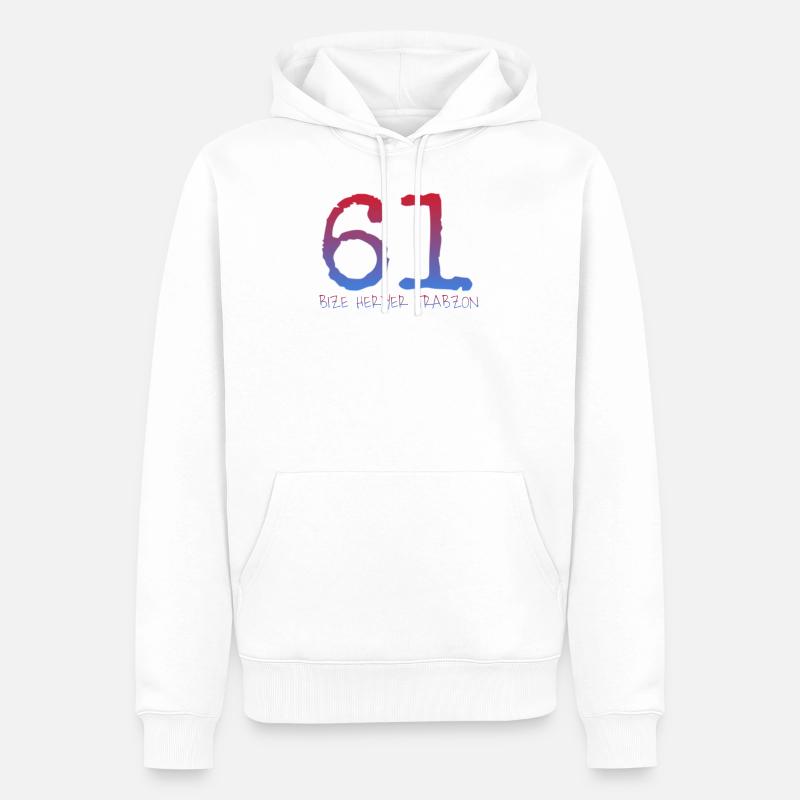 Bize heryer - Männer Premium Bio Hoodie - Weiß