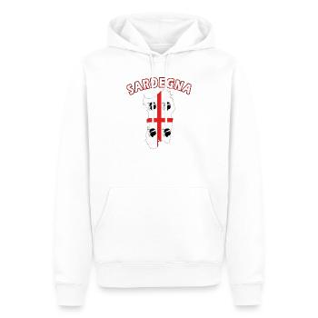 Sardinien Landkarte Urlaub Motorrad Flagge - Männer Premium Bio Hoodie - Weiß - Vorne - Nico (187cm)