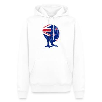 Kiwi Neuseeland - Männer Premium Bio Hoodie - Weiß - Vorne - Nico (187cm)
