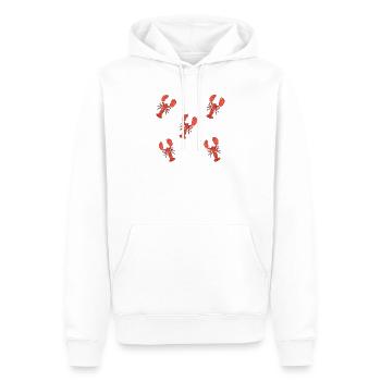 Motif de homard - Sweat à capuche Premium bio Homme - blanc - Devant - Nico (187cm)