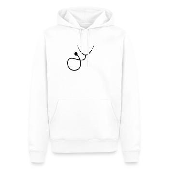 Doktor Stethoskop Geschenk - Männer Premium Bio Hoodie - Weiß - Vorne - Nico (187cm)