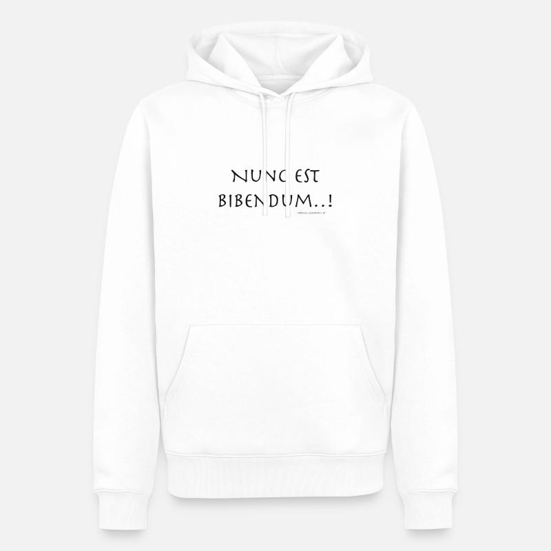 Nunc est bibendum - Männer Premium Bio Hoodie - Weiß