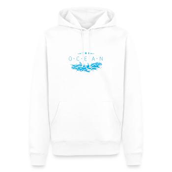 The Ocean Club - Männer Premium Bio Hoodie - Weiß - Vorne - Nico (187cm)