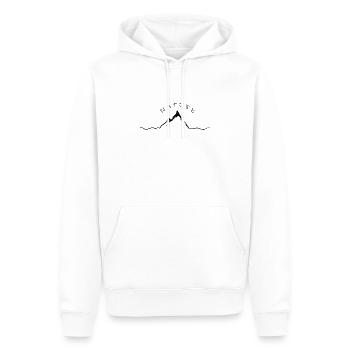 nature - Sweat à capuche Premium bio Homme - blanc - Devant - Nico (187cm)