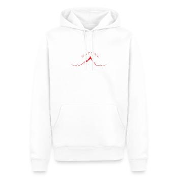 nature - Sweat à capuche Premium bio Homme - blanc - Devant - Nico (187cm)