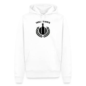 tischtennis - Männer Premium Bio Hoodie - Weiß - Vorne - Nico (187cm)
