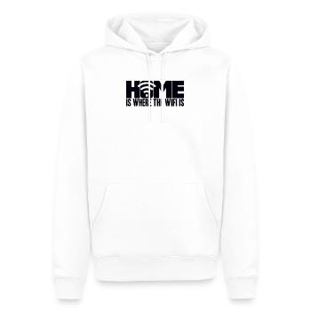 Computerfreak Nerd - Männer Premium Bio Hoodie - Weiß - Vorne - Nico (187cm)