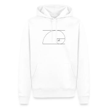 Goldene Spirale Goldener Schnitt Mathe Geschenk - Männer Premium Bio Hoodie - Weiß - Vorne - Nico (187cm)