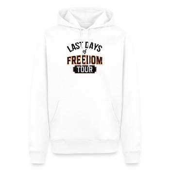 Last Days of Freedom Tour Geschenk - Männer Premium Bio Hoodie - Weiß - Vorne - Nico (187cm)