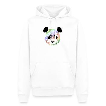 Panda en couleur 2 - Sweat à capuche Premium bio Homme - blanc - Devant - Nico (187cm)