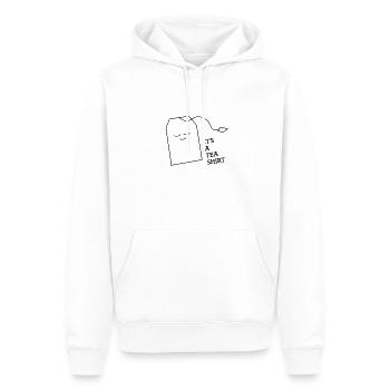 It's a Tea Shirt - Männer Premium Bio Hoodie - Weiß - Vorne - Nico (187cm)