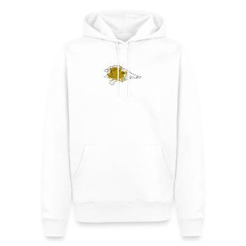 ornithorynque - Sweat à capuche Premium bio Homme - blanc - Devant - Nico (187cm)