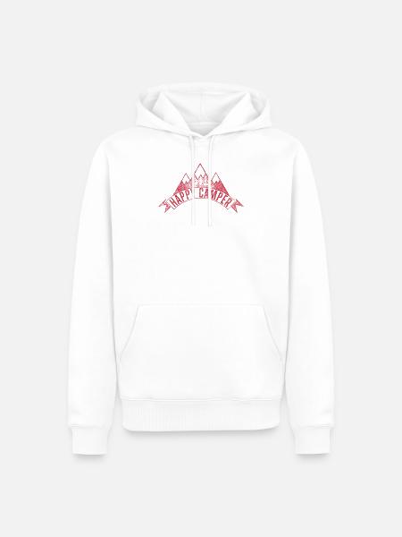 Outdoor Camper Life - Red - Männer Premium Bio Hoodie - Weiß