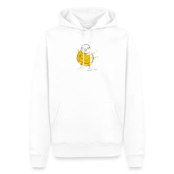 chick - Men’s Premium Organic Hoodie - white - Front - Nico (187cm)