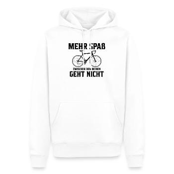 Mehr Spass zwischen den Beinen geht nicht Geschenk - Männer Premium Bio Hoodie - Weiß - Vorne - Nico (187cm)