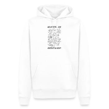 Welchen Teil von verstehst du nicht Physik - Männer Premium Bio Hoodie - Weiß - Vorne - Nico (187cm)