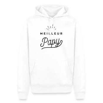 Meilleur papy - Sweat à capuche Premium bio Homme - blanc - Devant - Nico (187cm)