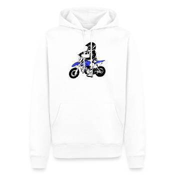Kinder Motocross - KIDS MX - Männer Premium Bio Hoodie - Weiß - Vorne - Nico (187cm)