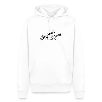 Phd putain fait cadeau de graduation - Sweat à capuche Premium bio Homme - blanc - Devant - Nico (187cm)