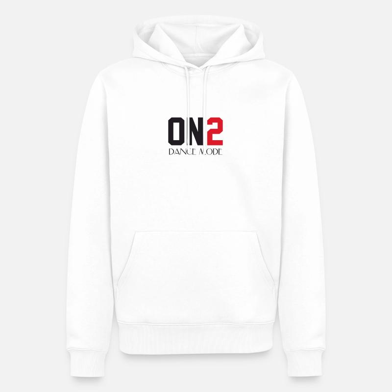 Mode danse - Sweat à capuche Premium bio Homme - blanc
