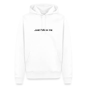 Folgen Follow Vorbild Leader Persönlichkeit - Männer Premium Bio Hoodie - Weiß - Vorne - Nico (187cm)