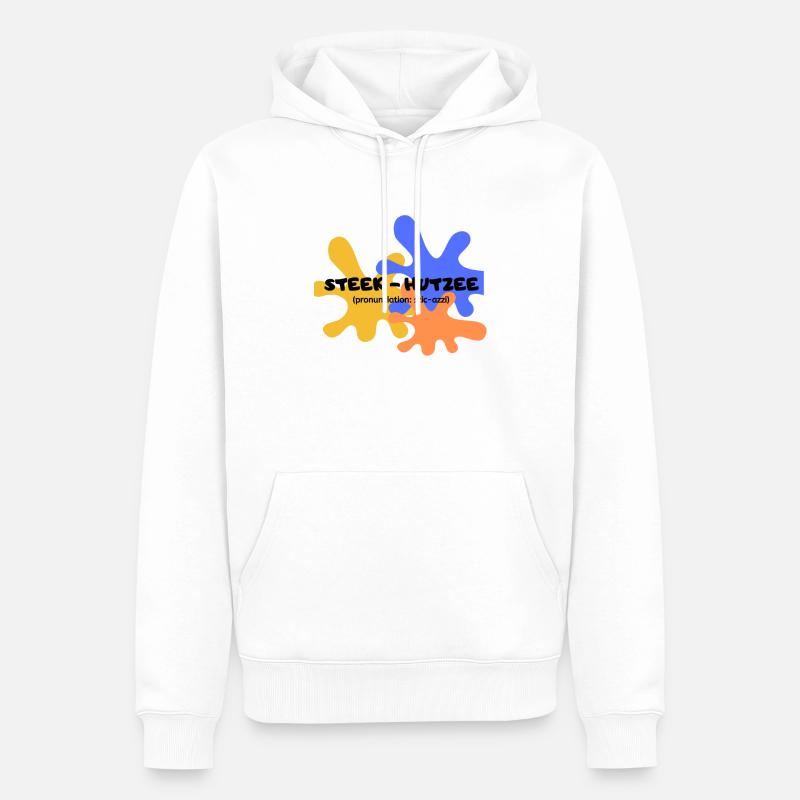 steek-hutzee - Männer Premium Bio Hoodie - Weiß