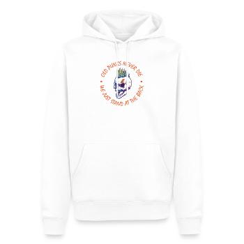 Old Punks never Die Punk Rock Punker Punks Geschen - Männer Premium Bio Hoodie - Weiß - Vorne - Nico (187cm)