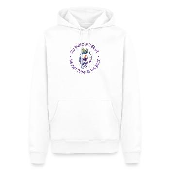 Old Punks never Die Punk Rock Punker Punks Geschen - Männer Premium Bio Hoodie - Weiß - Vorne - Nico (187cm)
