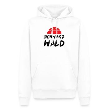 Schwarzwald Bollenhut Schwarzwälder Geschenk - Männer Premium Bio Hoodie - Weiß - Vorne - Nico (187cm)