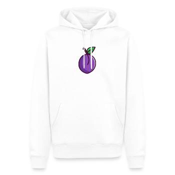 Prune - Sweat à capuche Premium bio Homme - blanc - Devant - Nico (187cm)