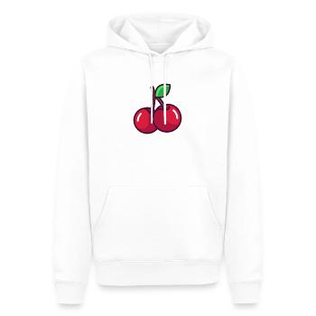 Cerise - Sweat à capuche Premium bio Homme - blanc - Devant - Nico (187cm)