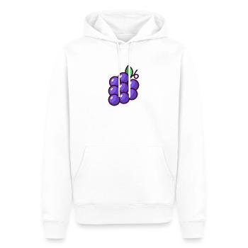 Weintrauben - Männer Premium Bio Hoodie - Weiß - Vorne - Nico (187cm)