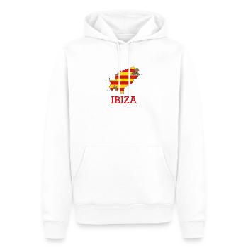 ibiza - Männer Premium Bio Hoodie - Weiß - Vorne - Nico (187cm)