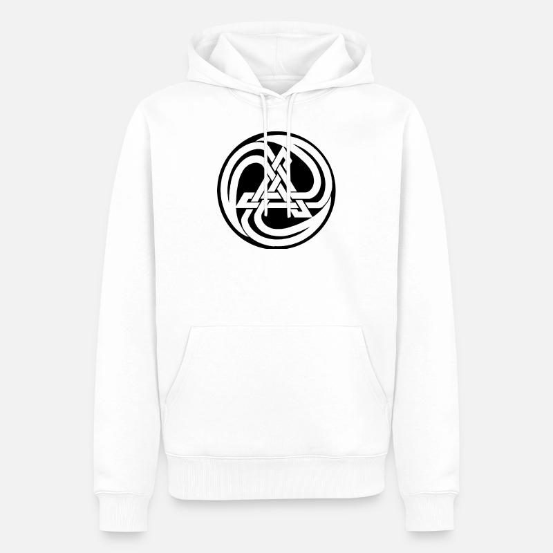 Anarchie celtique - Sweat à capuche Premium bio Homme - blanc