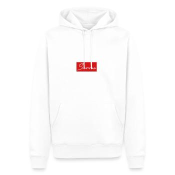 Servus Logo Bavaria Bavarian gift dialect - Men’s Premium Organic Hoodie - white - Front - Nico (187cm)