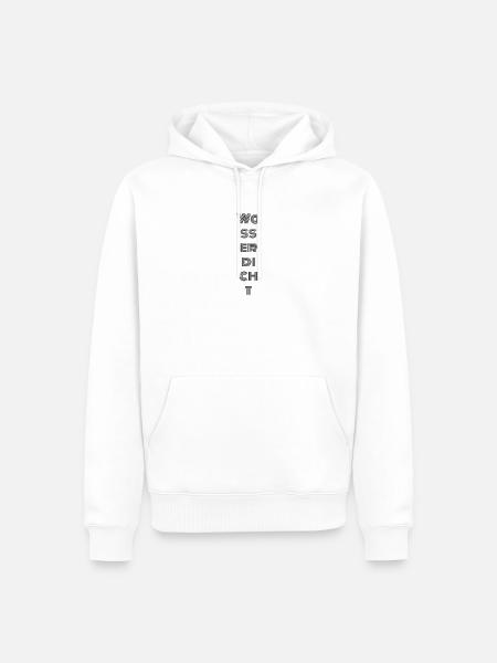 Wasserdicht - Männer Premium Bio Hoodie - Weiß