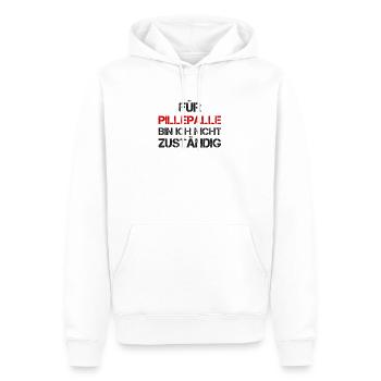 arbeit, sprüche, geschenk, geschenkidee, büro - Männer Premium Bio Hoodie - Weiß - Vorne - Nico (187cm)