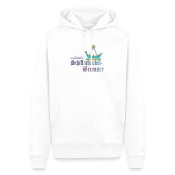SchiffschaukelBremser - Männer Premium Bio Hoodie - Weiß - Vorne - Nico (187cm)